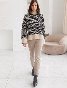 Брюки из эластичного микро-вельвета