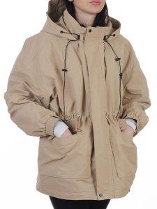 3096 BEIGE Куртка демисезонная женская (100 гр. холлофайбер)
