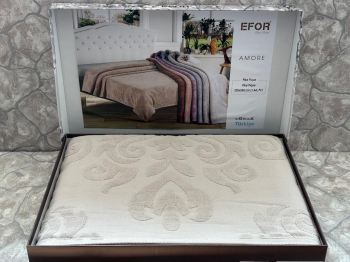 Покрывало EFOR AMORE махровое (220*240) светло-бежевый A. BEJ