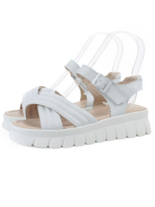 08-PED168-1 WHITE Босоножки женские (натуральная кожа)