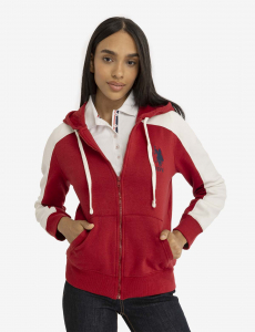 SIDE STRIPE FULL ZIP HOODIE