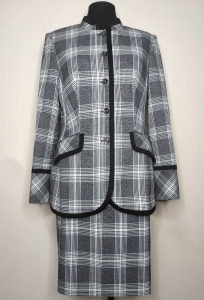 Комплект Bazalini 4644/4681 серый клетка