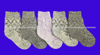 5 ПАР - Носки детские шерстяные