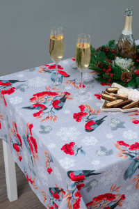 Скатерть Снегири и рябина