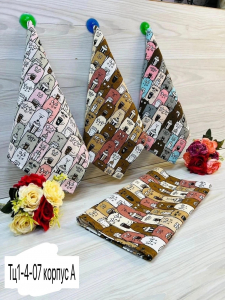Вафельные кухонные полотенца Кошка