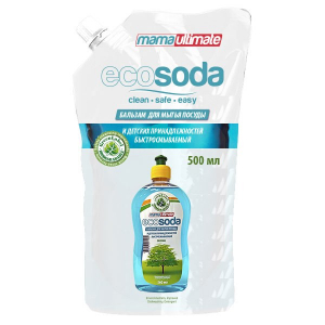 Mama Ultimate Бальзам для мытья посуды и детских принадлежностей EcoSoda 500 мл запаска