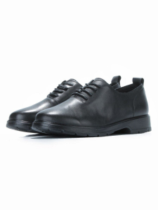 03-5076 BLACK Полуботинки женские (натуральная кожа)