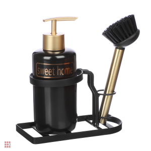 Диспенсер для моющего средства со щеткой и металлической стойкой 