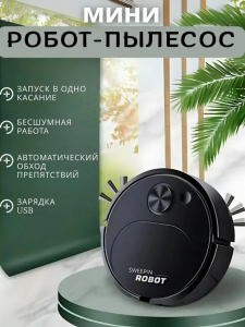 Мини робот-пылесос для сухой уборки (3547)