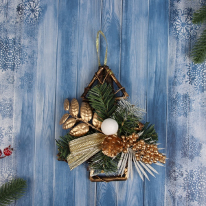 Украшение ёлочное «Зимнее волшебство. Ажурная ветка на ёлке», новогоднее, 20?18 см