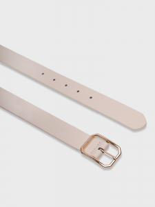 Ремень классический белый