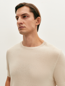 Футболка вязаная из хлопка