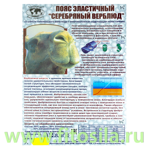 Пояс эластичный из верблюжьей шерсти № 4 