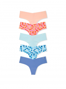 5-Pack No-Show Thong Panties