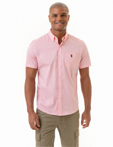 SHORT SLEEVE STRETCH POPLIN SHIRT