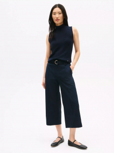 Belted Wide-Leg Chino