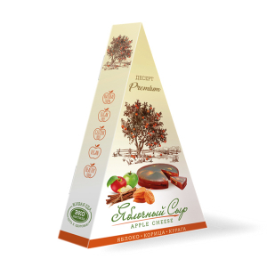 Яблочный сыр с корицей и курагой, 120г  (20шт/кор)