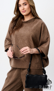 Костюм Boho микровельвет бежевый