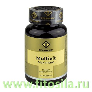 Мультивит Максимум Мультивитамины TETRALAB таб. №60 БАД