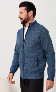 Кардиган мужской однотонный F121-15-1667 синий