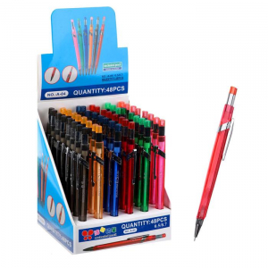 Карандаш автоматический 0.5 мм, корпус треугольный, тонированный, МИКС