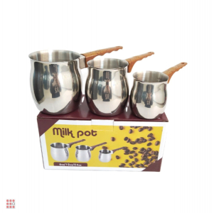 Набор турок для варки кофе 3 шт. нерж. сталь, Milk pot