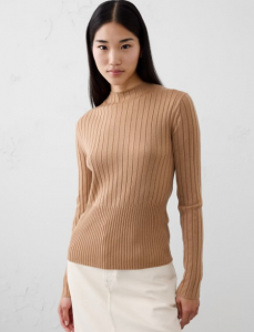 Merino Wool Ribbed Sweater