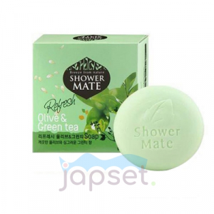 Shower Mate Мыло косметическое, оливки и зеленый чай, 100 гр