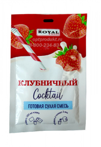 *Коктейль клубничный 30гр сухая смесь 1/100