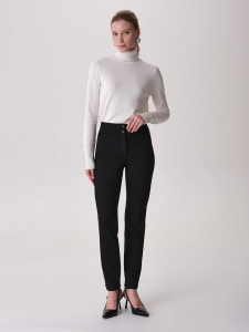 Прямые брюки с завышенной талией