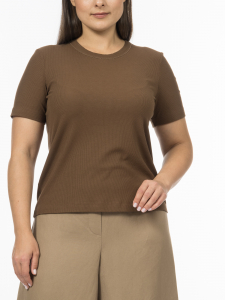 Футболка из хлопкового трикотажа с монилью