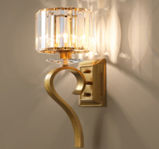 299-234 Бра диам 18 см, выс. 58 см (х1)Стекло+метал