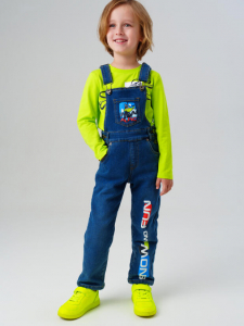 Полукомбинезон джинсовый для мальчика