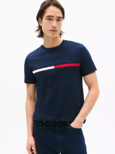 Embroidered Flag Logo T-Shirt