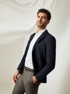 Пиджак с накладными карманами