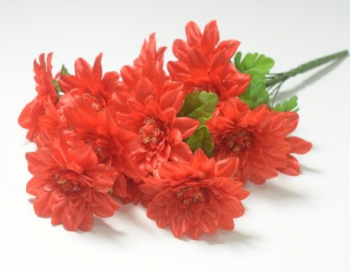 Искусственные цветы, Ветка в букете георгин 16 голов (1010237)