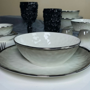 122-136 Набор из 2 салатников 17,5х17х6,5см TORONTO GREY в под.уп.(х16)Фарфор