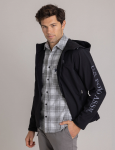 POLAR FLEECE BONDED WORDMARK JACKET