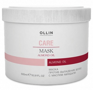 OLLIN CARE Маска против выпадения волос с маслом миндаля 500мл/Almond Oil Mask