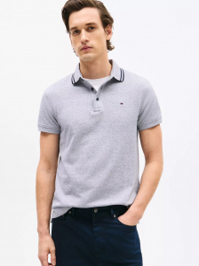 Slim Fit Heathered Polo