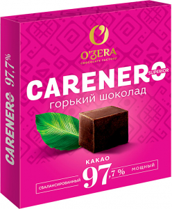 «O'Zera», шоколад Carenero Superior, содержание какао 97,7%, 90г