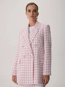 Oversize жакет в клетку