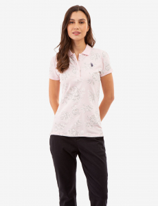 ROSE PRINT POLO SHIRT