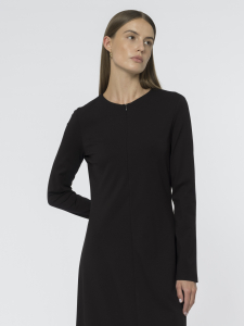 Приталенное платье из вискозного трикотажа