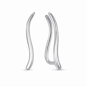 Зажимы родированные серебро 925*