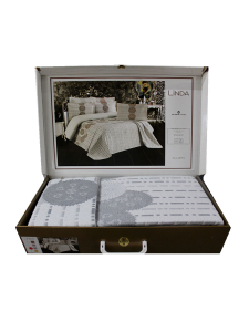 Покрывало EFOR гобеленовое двухстороннее LINDA (250*260) серый GRI