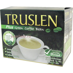 Truslen Plus Green Cofee Bean Напиток кофейный, 10 пакетиков по 16 гр (8851515602317)