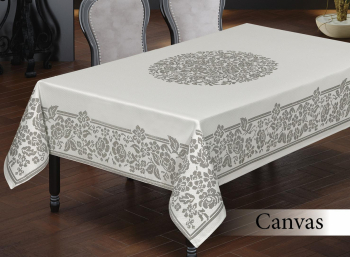 Скатерть EFOR CANVAS 160*220 прямоугольная серебро