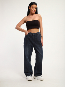 Джинсы женские больших размеров темно-синий, Арт. 3225