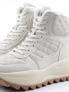 04-PAML06-2Z LT. BEIGE Ботинки зимние женские (натуральная кожа, 100% шерсть)